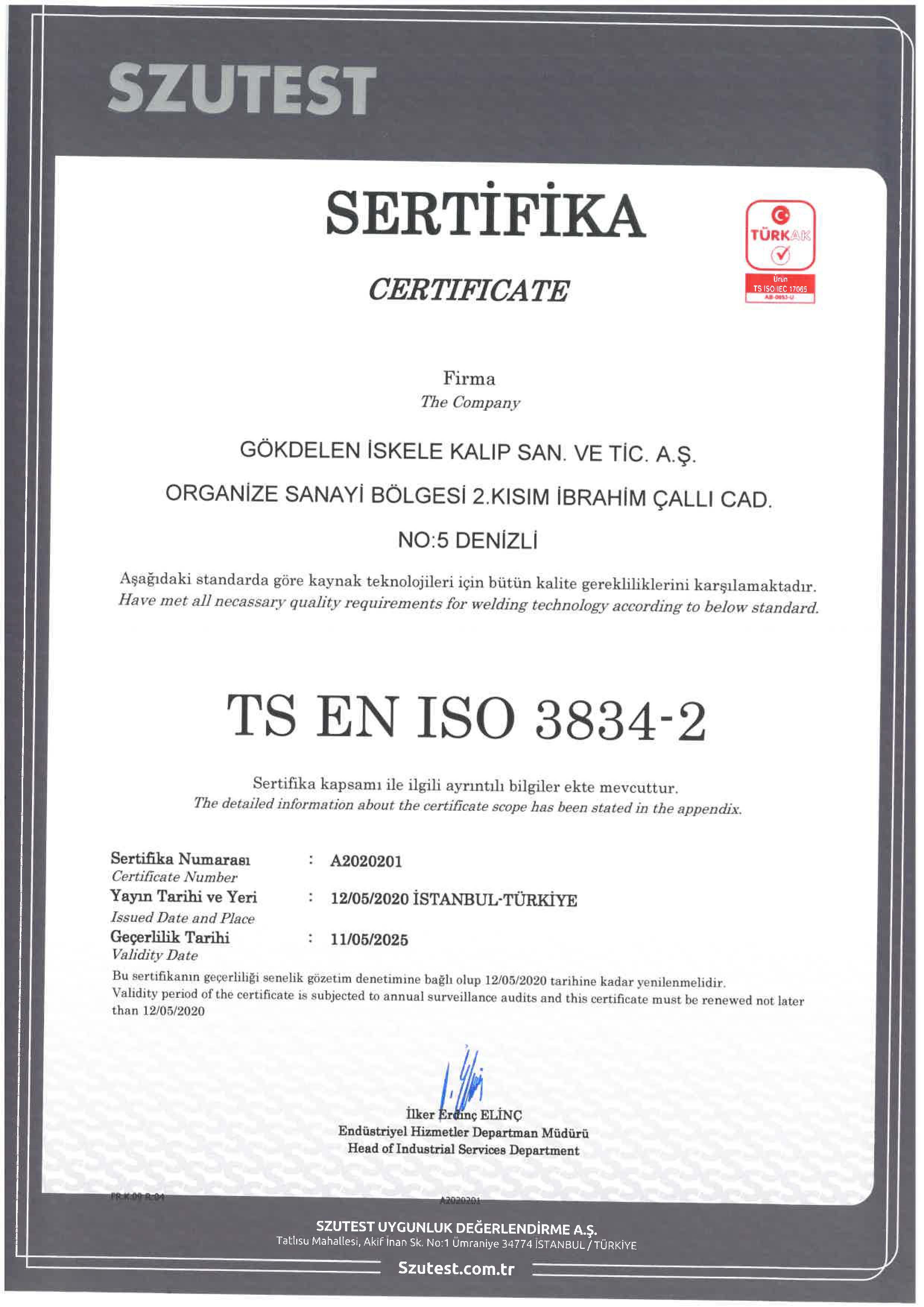 CE Belgesi
